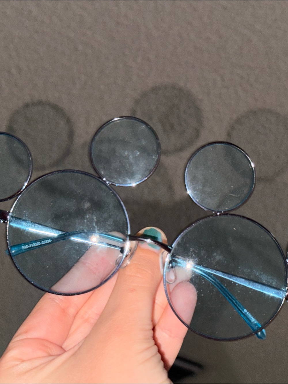 Disneyland Tokyo Light Blue Mickey Mouse Sunglasses